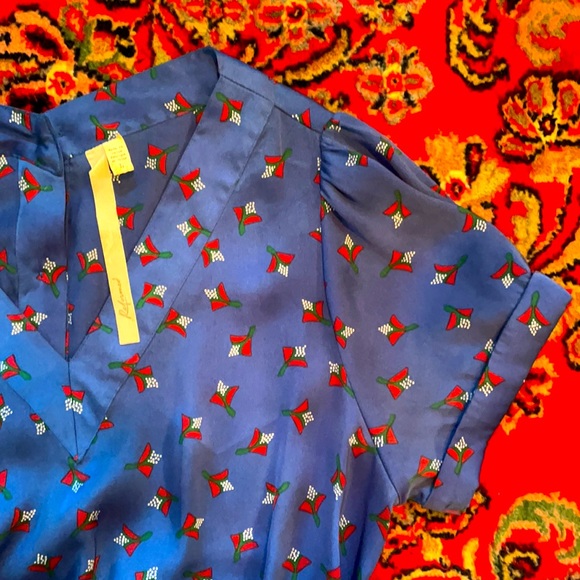 Vintage Style Pleated Dress - Picture 4 of 4